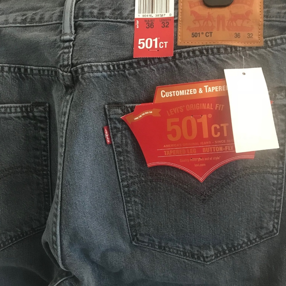 Levi's 501ct in aquamarine